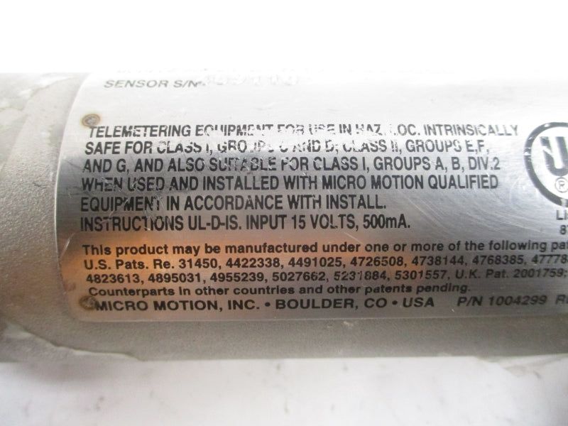 MICRO MOTION CMF050M322NRAUEZZZ 15V 850PSI NSNP