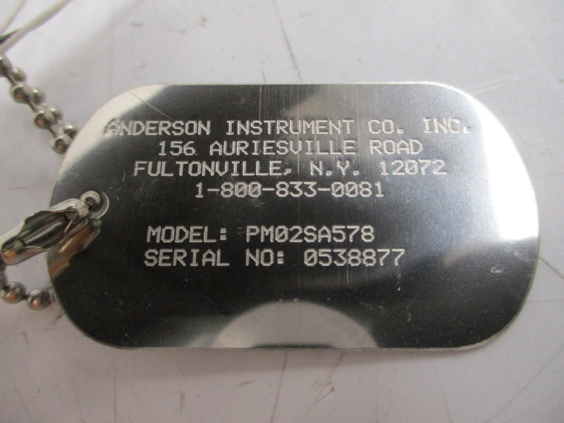 ANDERSON INSTRUMENT PM02SA578 (AS PICTURED) NSNP