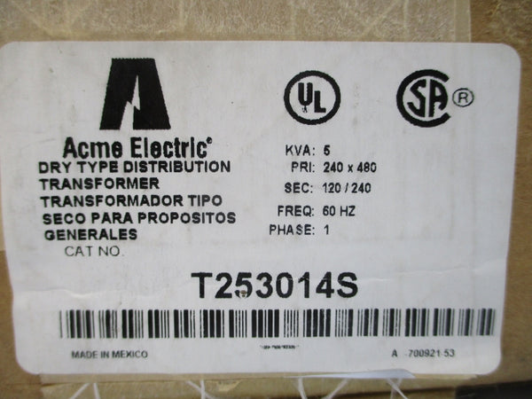 ACME ELECTRIC T253014S 240/480V NSMP