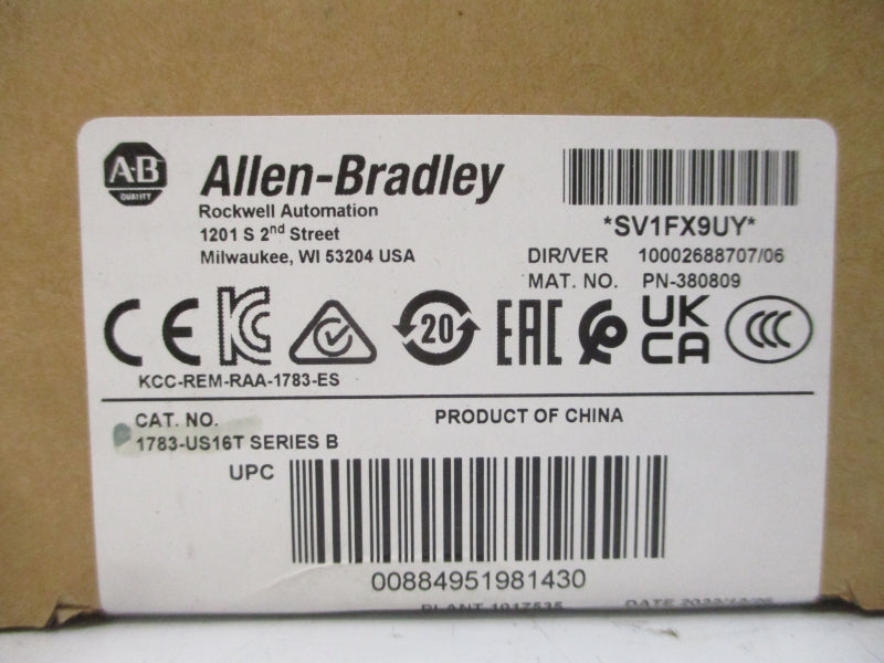 ALLEN BRADLEY 1783-US16T SER. B DATE: 2022 NSFS