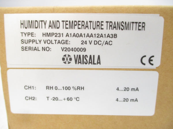 VAISALA HMP231-A1A0A1AA12A1A3B 24V NSMP