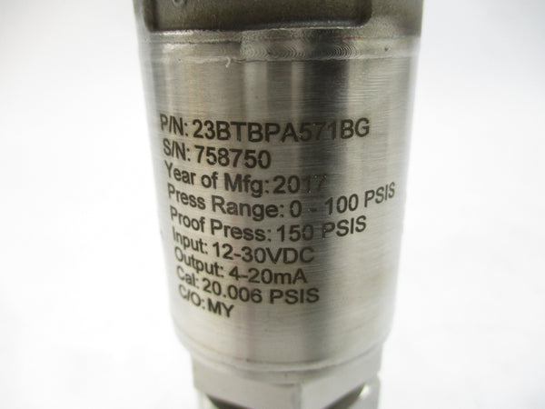 VIATRAN 23BTBPA571BG 12-30VDC 0-100PSI NSNP