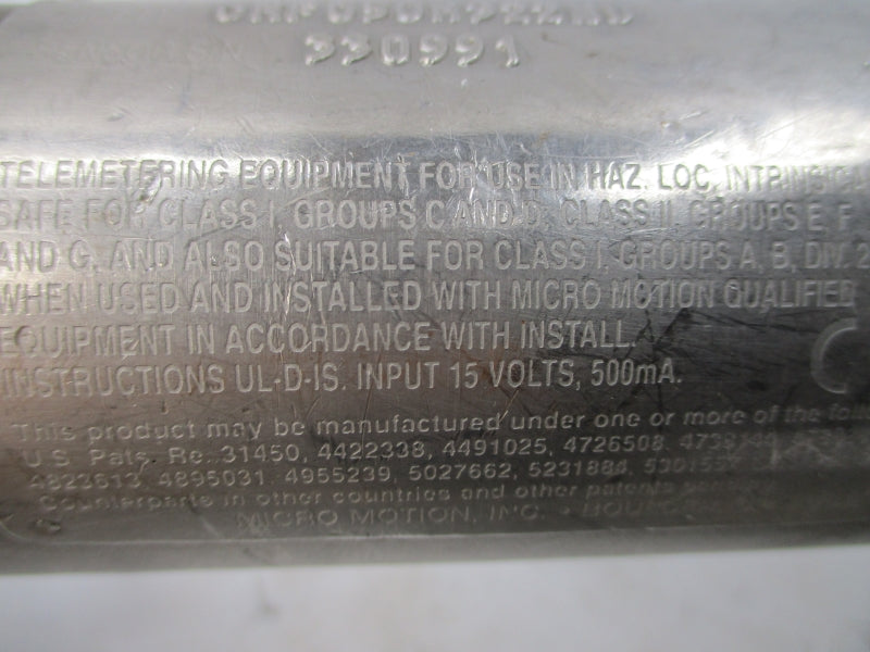 MICRO MOTION CMF050M322NU 15V 850PSI UNMP