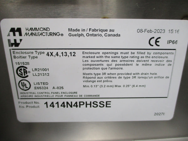 HAMMOND MANUFACTURING 1414N4PHSSE NSMP
