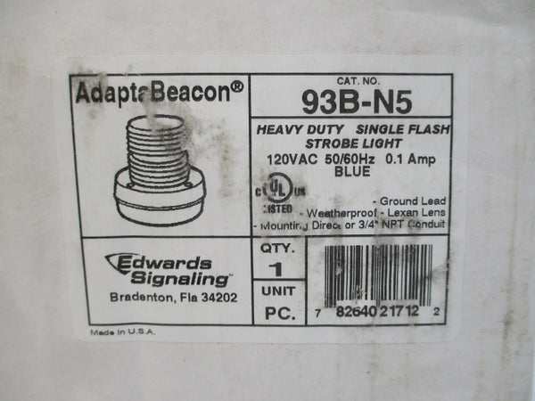EDWARDS SIGNALING 93B-N5 120VAC 0.10A NSMP