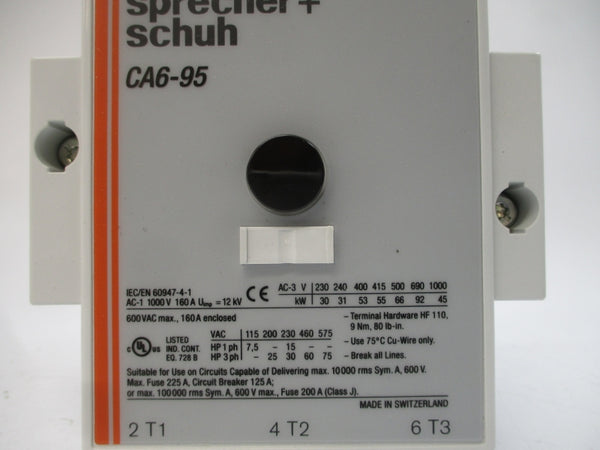 SPRECHER+SCHUH CA6-95-11 110/120V 160A NSMP