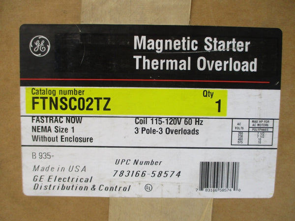 GENERAL ELECTRIC FTNSC02TZ 115-120V NSFS