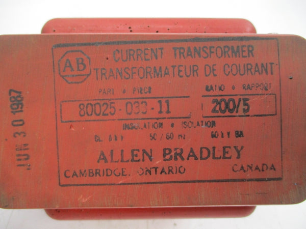 ALLEN BRADLEY 80025-033-11 UNMP