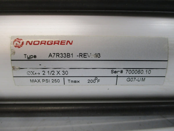NORGREN A7R33B1 250PSI REV. #3 NSNP