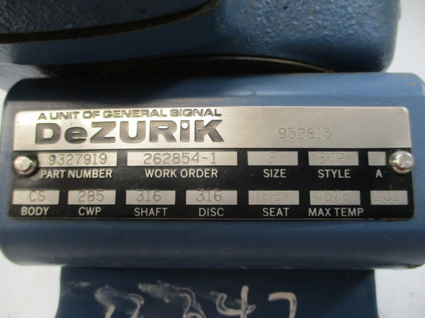 DEZURIK 9327919 SIZE 3 UNMP
