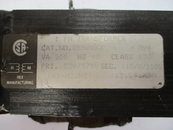 REX MANUFACTURING CS500XX 230/575V UNMP