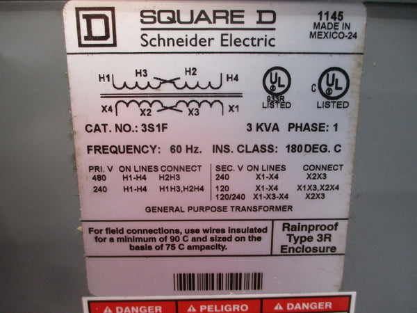 SQUARE D 3S1F 240/480V NSNP