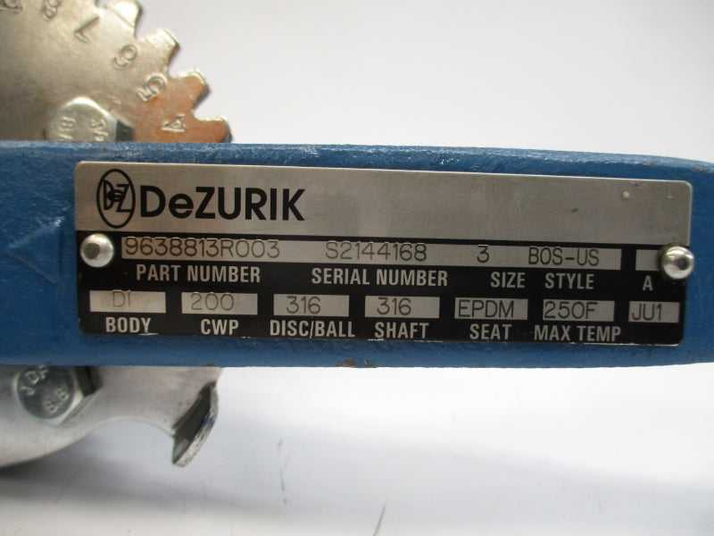 DEZURIK 9638813R003 4001690 SIZE 3 NSNP