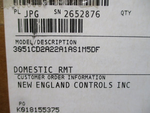 ROSEMOUNT 3051CD2A22A1AS1M5DF 10.5-42.4VDC 285PSI NSMP