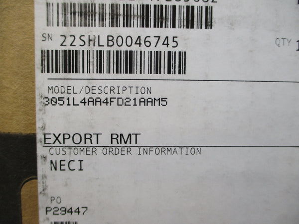 ROSEMOUNT 3051L4AA4FD21AAM5 10.5-42.4VDC 275PSI NSMP