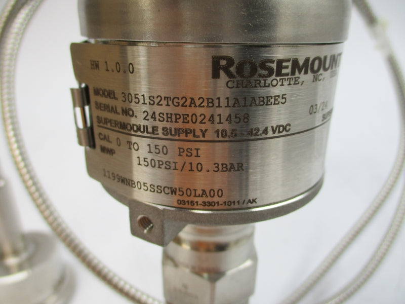 ROSEMOUNT 3051S2TG2A2B11A1ABEE5 10.5-42.4VDC 150PSI NSMP
