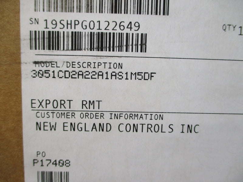 ROSEMOUNT 3051CD2A22A1AS1M5DF 10.5-42.4VDC 285PSI NSMP