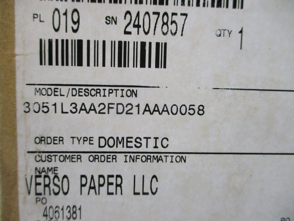 ROSEMOUNT 3051L3AA2FD21AAA0058 10.5-55VDC 275PI NSMP