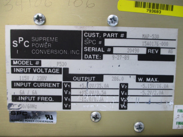 SPC 15A0176-000 115/230V 6A REV. AG NSNP