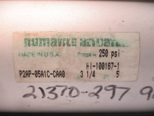 NUMATICS P2AP-05A1C-CAA0 250PSI 3-1/4" NSNP