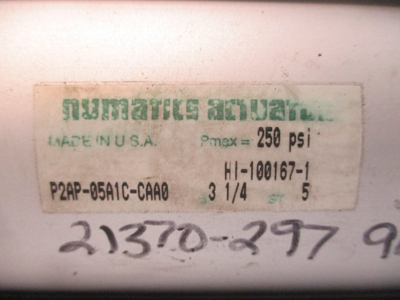 NUMATICS P2AP-05A1C-CAA0 250PSI 3-1/4" NSNP
