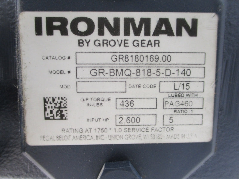 IRONMAN GR8180169.00 GR-BMQ-818-5-D-140 NSNP