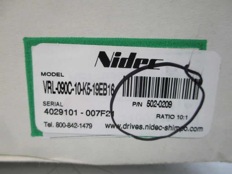 NIDEC VRL-090C-10-K5-19EB16 502-0209 NSMP