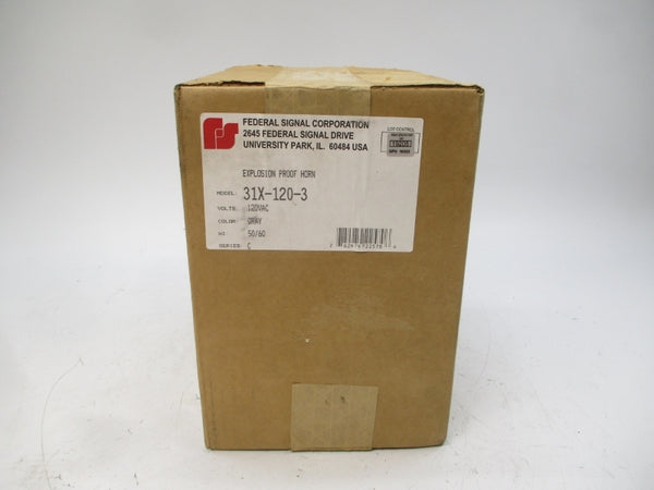 FEDERAL SIGNAL 31X-120-3 SER. C 120VAC (GRAY) NSFS