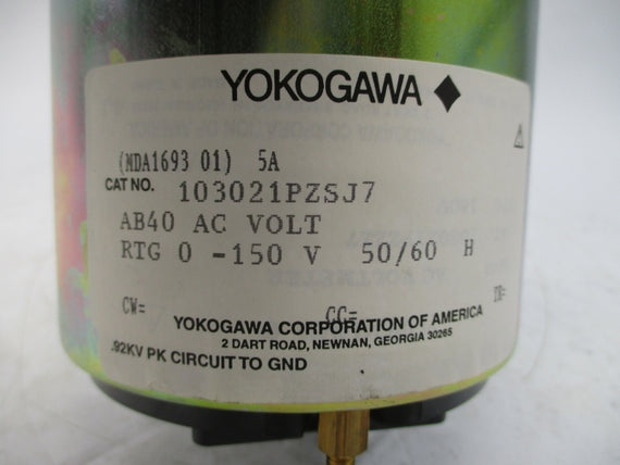 YOKOGAWA 103021PZSJ7 0-600VAC 5A NSMP