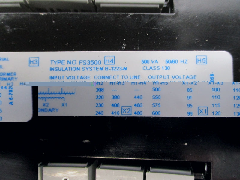 ACME ELECTRIC FS3500 600V NSNP