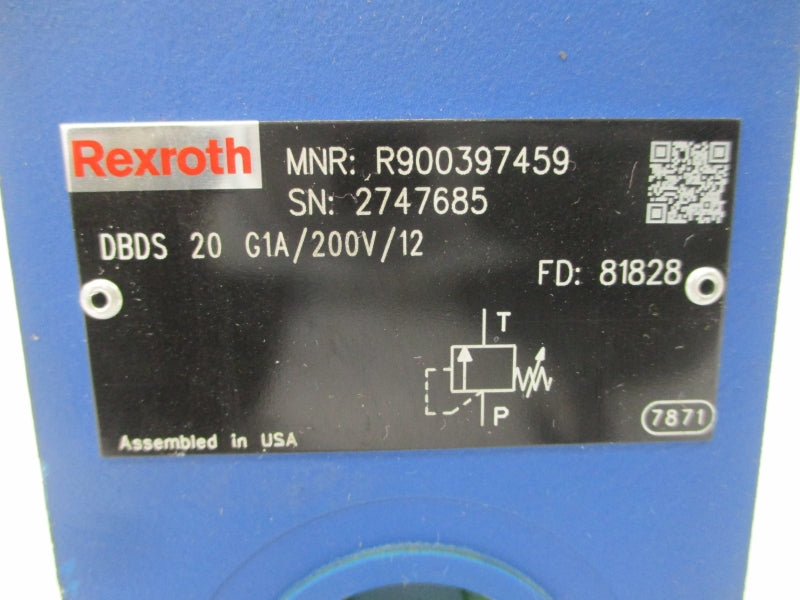 REXROTH R900397459 DBDS 20 G1A/200V/12 NSNP