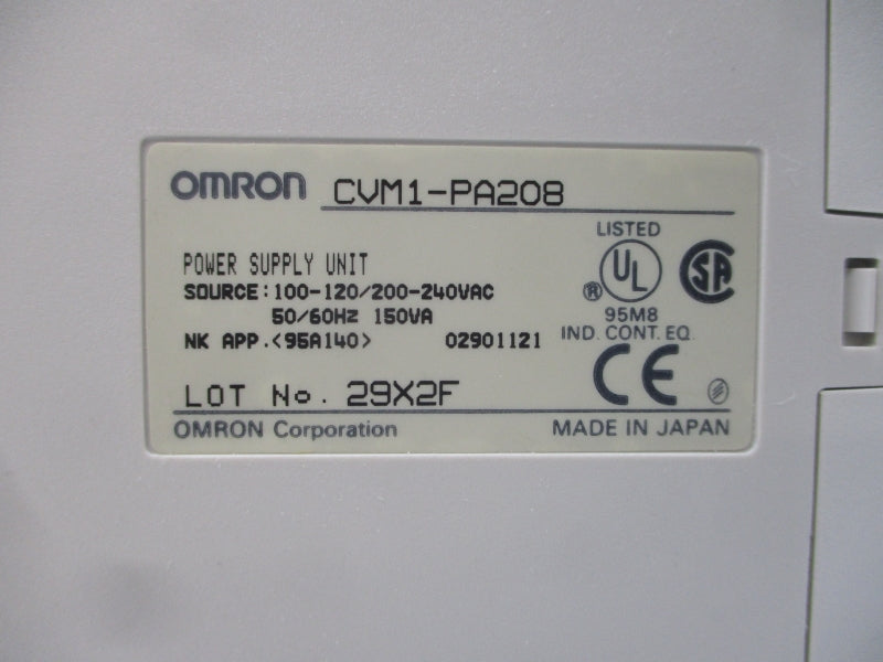 OMRON CVM1-PA208 200-240VAC NSMP