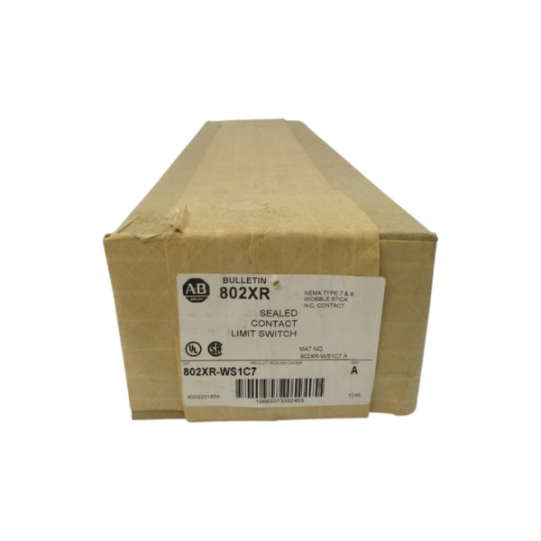 ALLEN BRADLEY 802XR-WS1C7 SER. A (BR/WH) NSFS