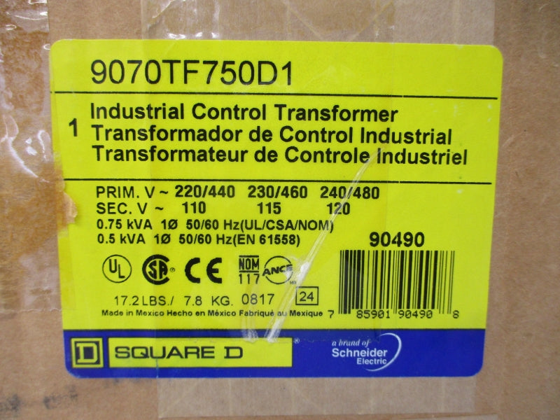 SQUARE D 9070TF750D1 240/480V NSMP