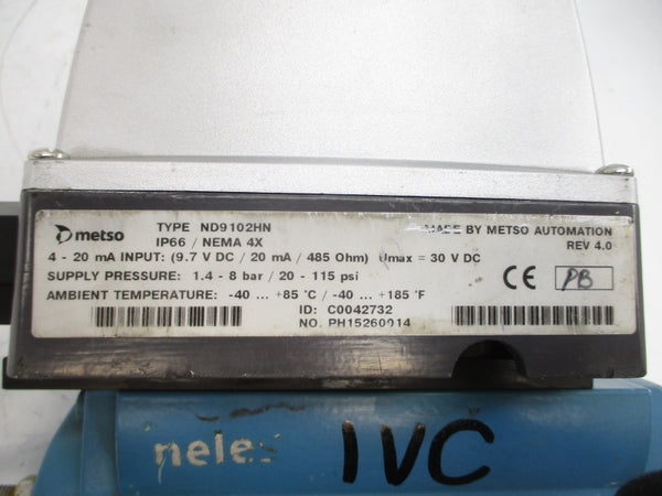 METSO C05-RAA025AS ND9102HN-KCE07 EC05 30VDC 20-115PSI REV. 4.0 NSNP