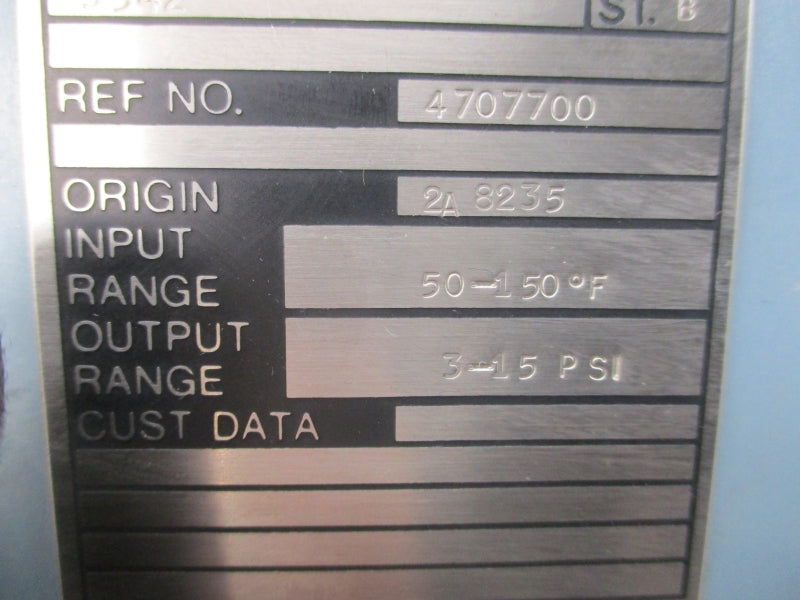 FOXBORO 12A 3542 3-15PSI NSNP