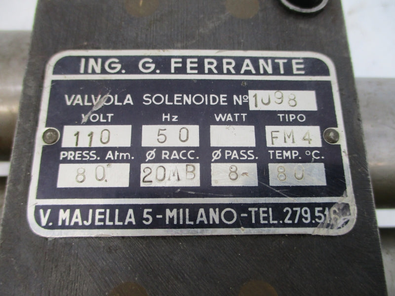 ING. G. FERRANTE 1098 110V UNMP