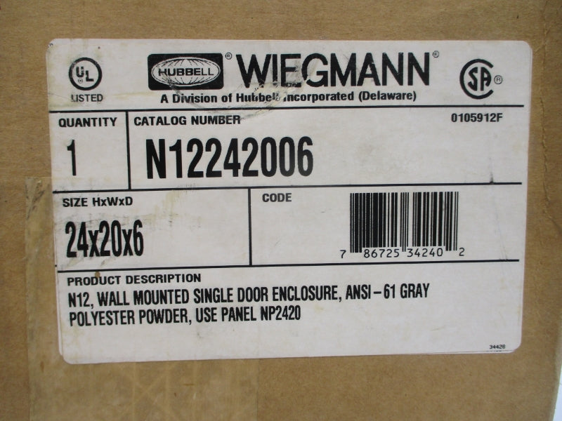 WIEGMANN N12242006 24X20X6 NSMP