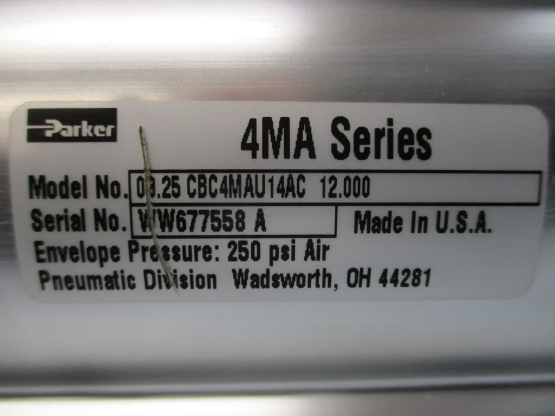 PARKER 03.25CBC4MAU14AC12.000 SER. 4MA 250PSI NSNP