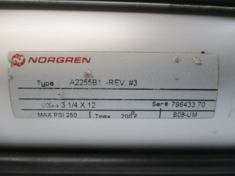 NORGREN A2255B1-REV.#3 250PSI NSNP