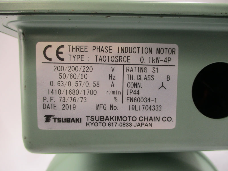 TSUBAKI CMFA010-200H400LSRN TA010SRCE 200/220V 0.63/0.57/0.58A NSNP