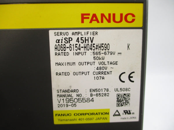 FANUC A06B-6154-H045#H590 565-679V 107A UNMP