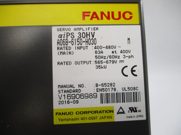 FANUC A06B-6150-H030 400-480V 63A UNMP