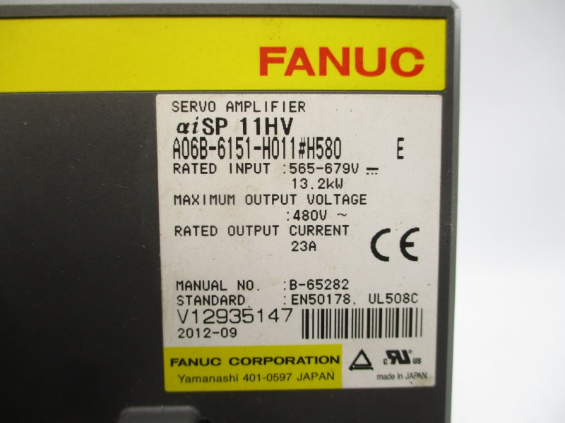 FANUC A06B-6151-H011#H580 565-679V 23A UNMP