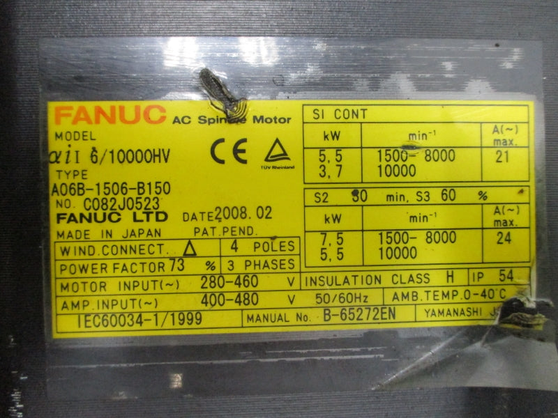 FANUC A06B-1506-B150 280-460/400-480VAC 21/24A NSNP