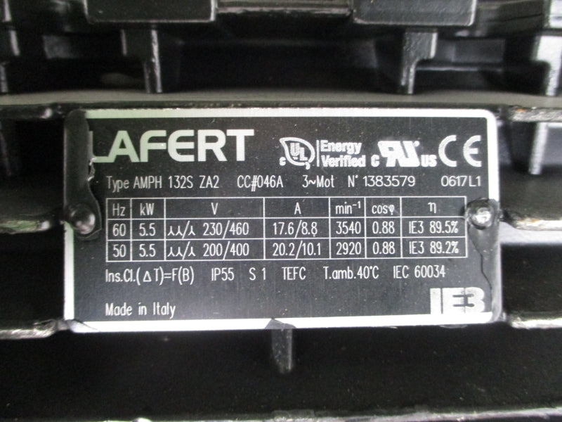 LAFERT AMPH132SZA2 230/460V 20.2/10.1A NSNP