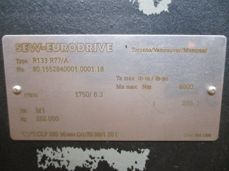 SEW-EURODRIVE R133R77/A NSMP