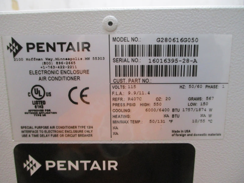 PENTAIR G280616G050 115V 9.9/11.4A NSMP