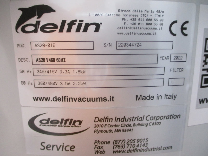 DELFIN AS20-016 AS20 380/480V 3.5A NSNP