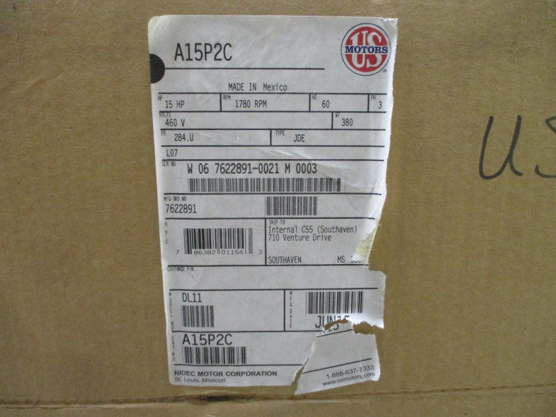 US MOTORS A15P2C DL11 460V 17.40A NSMP